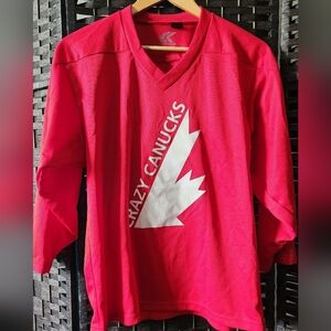 🍄6/36🍄 Crazy canucks jersey
